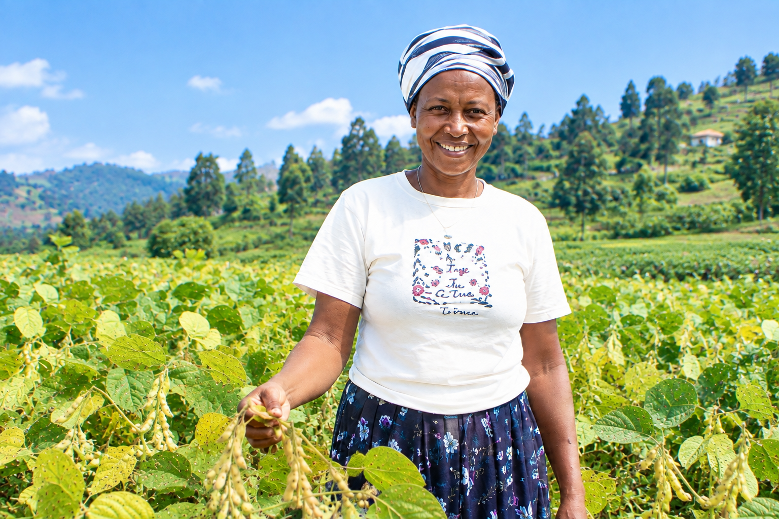 Rural mother in Rwanda